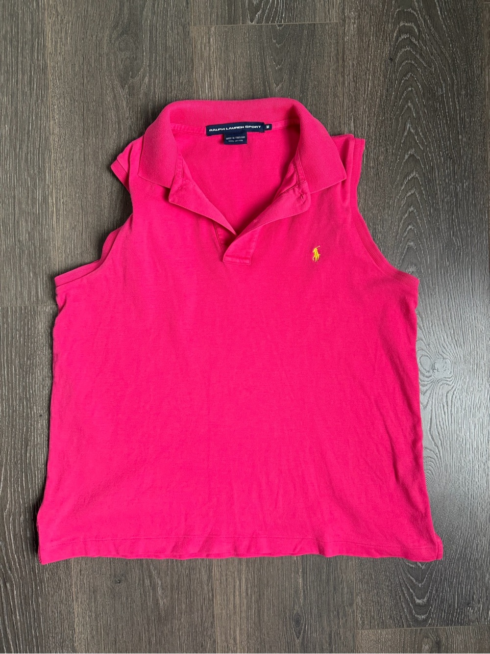 Ralph Lauren Sport Bright Pink Polo Tank - Picture 2 of 7